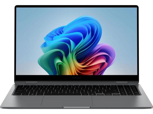 Ноутбук Samsung Galaxy Book 5 360 NP750 Core Ultra 5 226V 16Gb SSD512Gb Intel Arc 130V 15.6" AMOLED Touch FHD (1920x1080) Windows 11 Home grey WiFi BT Cam (NP750QHA-LG1IN)