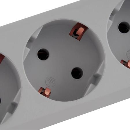 Сетевой удлинитель Buro BU-PTE4.1UC-B, 1.5м, черный