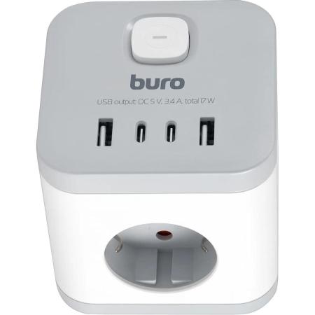 Сетевой удлинитель Defender B230, 10м, белый [99274]