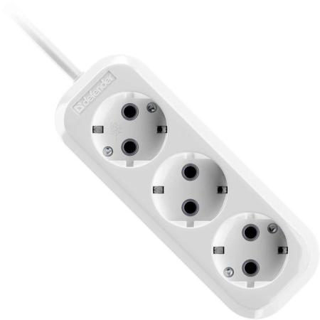 Сетевой удлинитель Defender R330, 10м, белый [99369]