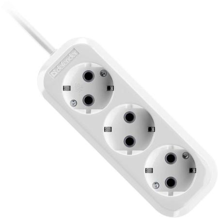 Сетевой удлинитель Defender R330, 3м, белый [99372]