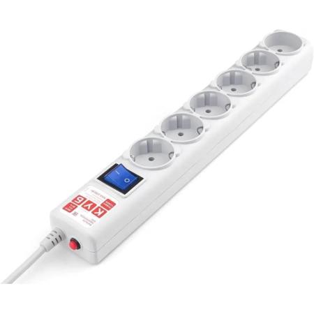 Сетевой фильтр PowerCube SPG(5+1)-B-10, 3м, серый [spg(5+1)-b-10-grey]