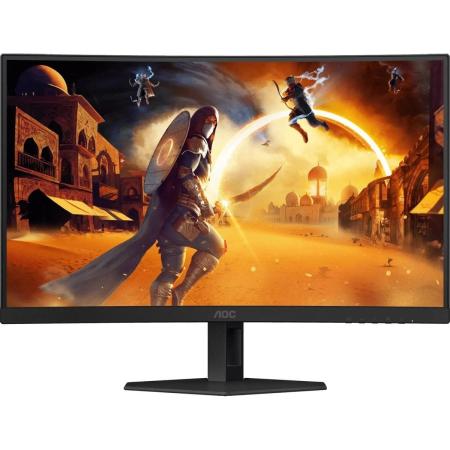 27" Монитор AOC Gaming C27G4ZE,  1920x1080,  VA,  280Гц,  1хHDMI,  1хDP,  изогнутый, черный/красный и черный