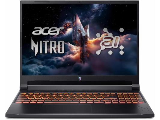 Ноутбук Acer Nitro V 16 ANV16-42-R309 Ryzen 5 240 16Gb SSD512Gb NVIDIA GeForce RTX5050 8Gb 16" IPS WQXGA (2560x1600) Windows 11 Home Multi Language black WiFi BT Cam (NH.U2NAA.001)