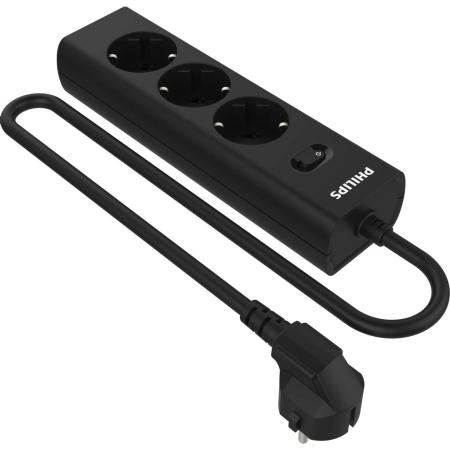 Сетевой фильтр Philips CHP2135BA/51, 2м, черный