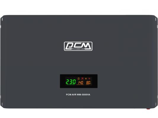 Стабилизатор напряжения POWERCOM WM-5000VA графитовый