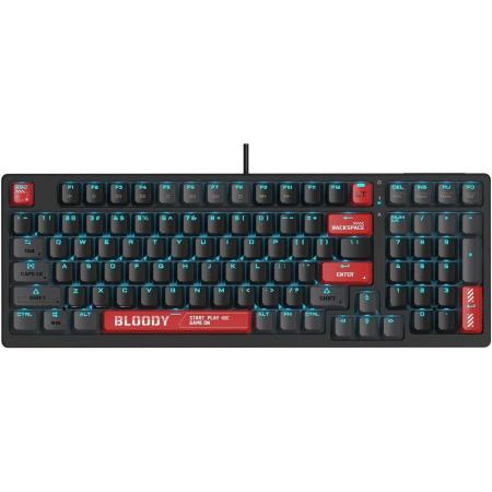 Клавиатура A4TECH Bloody AT98,  USB, черный + красный