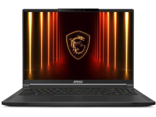Ноутбук игровой MSI Stealth A16 AI+ A3XWHG-232XRU 16", OLED, AMD Ryzen AI 9 HX 370 2ГГц, 12-ядерный, 32ГБ LPDDR5x, 2ТБ SSD,  NVIDIA GeForce  RTX 5070 Ti для ноутбуков - 12 ГБ, FreeDOS, черный [9s7-15fl35-232]