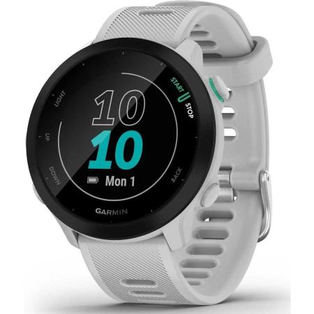 Смарт-часы Garmin Forerunner 55,  42мм,  1.04",  белый/белый [010-02562-11]