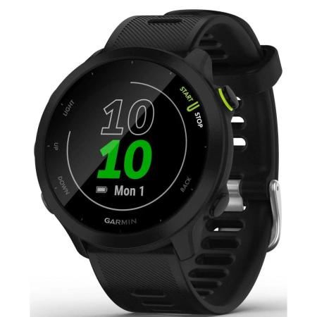 Смарт-часы Garmin Forerunner 55,  42мм,  1.04",  черный/черный [010-02562-10]