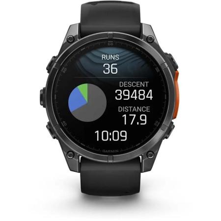 Смарт-часы Garmin Fenix 8,  43мм,  1.3",  белый/серебристый [010-02903-00]