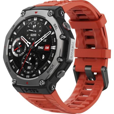 Смарт-часы AMAZFIT T-Rex 3 A2323,  48.5мм,  1.5",  красный/темно-серый [6970100374940]