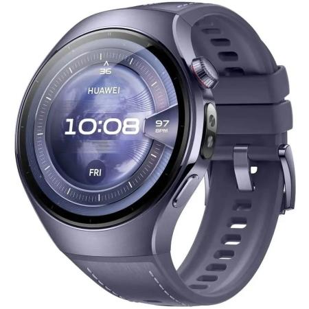 Смарт-часы Huawei Watch 5 Rates-L39L,  46мм,  1.5",  фиолетовый/фиолетовый [55020evl]