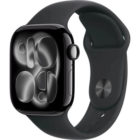 Смарт-часы Apple Watch Series 11 A3331,  42мм,  черный/черный [mequ4lw/a]