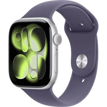 Смарт-часы Apple Watch Series 11 A3333,  46мм,  фиолетовый/серебристый [meva4am/a]