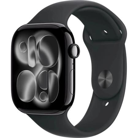 Смарт-часы Apple Watch Series 11 A3333,  46мм,  черный/черный [meux4lw/a]