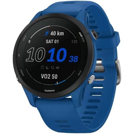 Смарт-часы Garmin Forerunner 255,  33мм,  1.3",  синий/черный [010-02641-11]