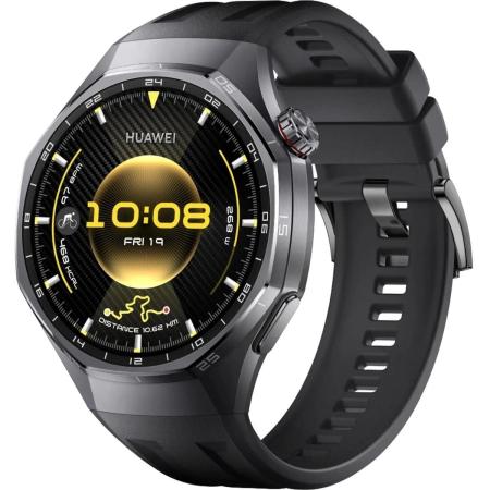 Смарт-часы Huawei Watch GT 6 Pro Atum-B29F,  46мм,  1.47",  черный/черный [55020fwc]