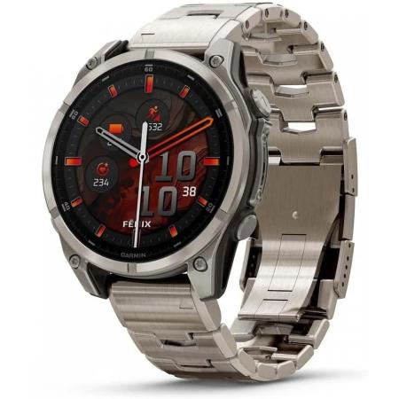Смарт-часы Garmin Fenix 8,  47мм,  1.4",  серый/серый [010-02904-40]