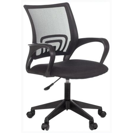 Кресло Бюрократ CH 696, на колесиках, сетка/ткань, черный [ch 696 black]