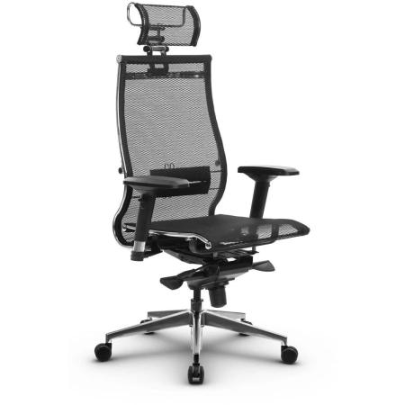 Кресло МЕТТА Samurai S-3.051 MPES, на колесиках, экокожа/сетка, черный [z312870091]