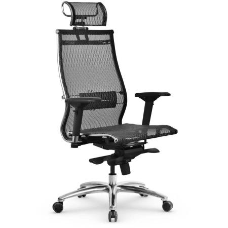 Кресло МЕТТА Samurai S-3.05 MPES, на колесиках, сетка, черный [z312819885]