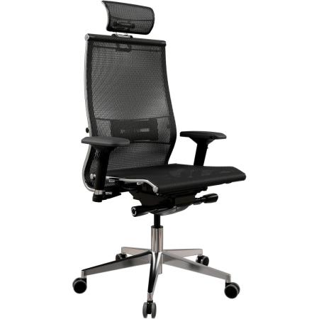 Кресло МЕТТА Samurai S-3, на колесиках, сетка, черный/черный [z1d.3.15.109]