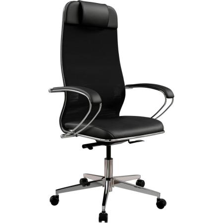 Кресло МЕТТА ErgoLife Comfort, на колесиках, сетка, черный/черный [z1f6.16.1.543]