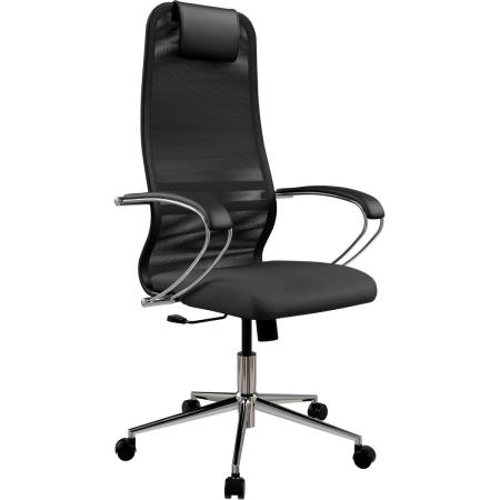 Кресло МЕТТА SU-B-8, на колесиках, сетка, черный [zda.16.1.2a2]