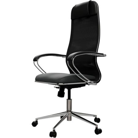 Кресло МЕТТА ErgoLife Set 15, на колесиках, сетка, черный [z316737895]