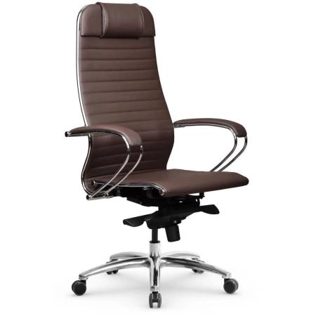 Кресло МЕТТА Samurai K-1.04 MPES, на колесиках, экокожа, темно-коричневый [z312299953]
