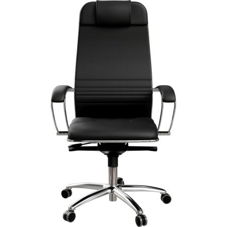 Кресло МЕТТА Samurai KL-1, на колесиках, экокожа, черный/черный [z53f.2.1.49]