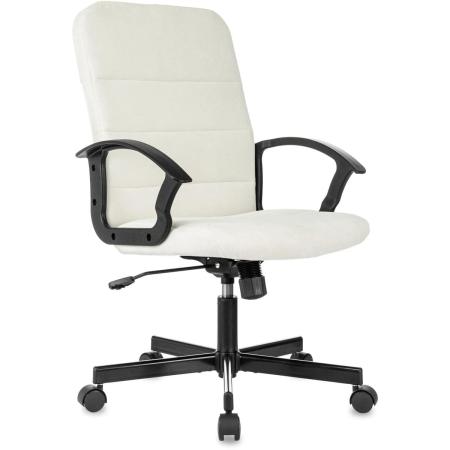 Кресло Бюрократ Triest, на колесиках, ткань, молочный [triest fabric-velv20]