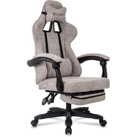 Кресло игровое KNIGHT Lord/F, на колесиках, ткань, бежевый [knight lord/f bg]