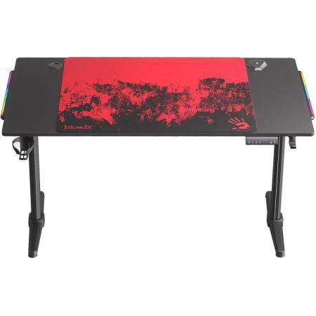 Стол игровой BLOODY BD-TB301, с регулировкой высоты, электропривод, ЛДСП, карбон