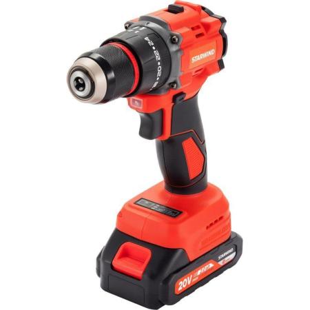 Дрель-шуруповерт Starwind CDB20-2.0/2hs1 40Вт аккум. патрон:быстрозажимной (кейс в комплекте)