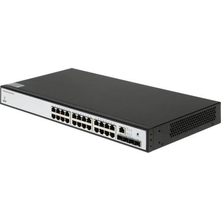 Коммутатор SNR SNR-S5210G-24TX-POE (L2+) 24x1Гбит/с 4SFP+ 24PoE 370W управляемый