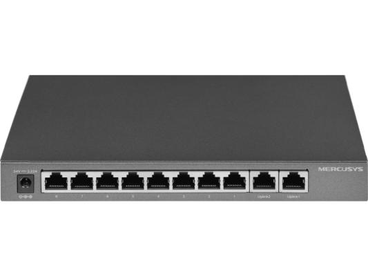 Коммутатор Mercusys MS110GMP (L2) 10x1Гбит/с 8PoE+ 111W неуправляемый