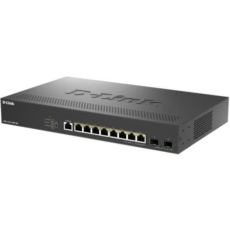 Коммутатор D-Link DGS-1210-10XP/ME/C1A (L2) 8x1Гбит/с 2SFP+ 8PoE+ 240W управляемый