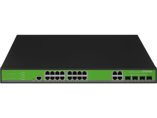 Коммутатор Digma DSP716G-4C-R300 (L2+) 16x1Гбит/с 4xКомбо(1000BASE-T/SFP) 300W управляемый
