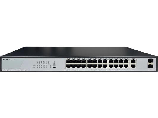 Коммутатор Origo OS2228P/370W OS2228P/370W/B1A (L2) 26x1Гбит/с 2SFP 24PoE+ 370W неуправляемый