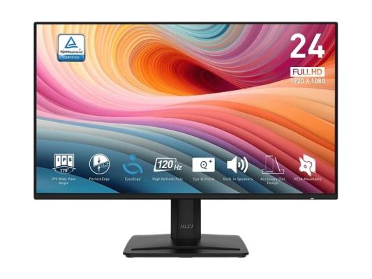 Монитор MSI 23.8" Pro MP242A E2 черный IPS LED 16:9 HDMI M/M матовая 1500:1 300cd 178гр/178гр 1920x1080 120Hz VGA DP FHD 3.1кг