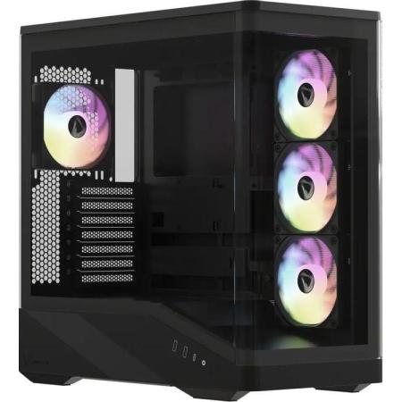 Formula V Line Crystal U9 PA Black, ATX, TYPE-C*1, USB3.0*2, Curved Glass, SIDE 3x PERFORMANCE ARGB, REAR 1x PERFORMANCE ARGB