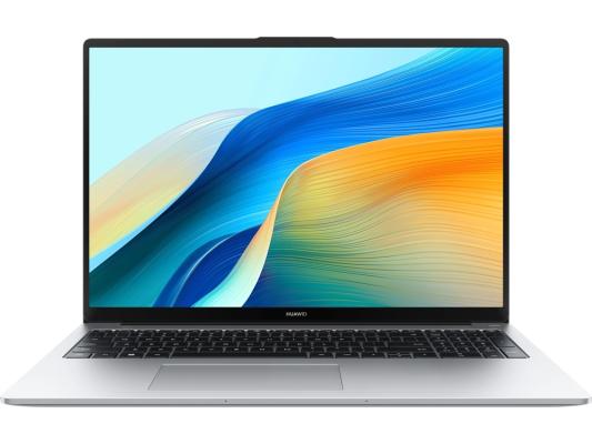 Ноутбук Huawei MateBook D 16 MCLG-X MitchellG-W5651 16", IPS, Intel Core i5 13420H 2.1ГГц, 8-ядерный, 16ГБ 512ГБ SSD,  Intel UHD Graphics, без операционной системы, серебристый [53014mtx]