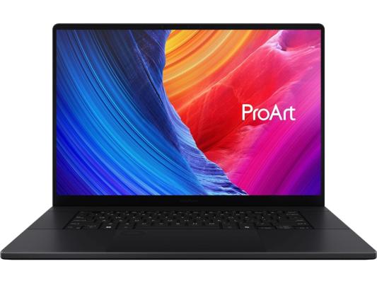 Ноутбук ASUS ProArt P16 H7606WW-SE009X 16", 2024, OLED, AMD Ryzen AI 9 HX 370 2ГГц, 12-ядерный, 64ГБ LPDDR5x, 2ТБ SSD,  NVIDIA GeForce  RTX 5080 для ноутбуков - 16 ГБ, Windows 11 Pro, черный [90nb17f1-m00250]
