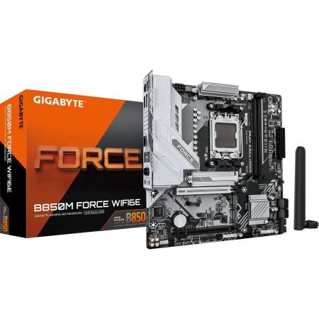 Материнская плата Gigabyte B850M FORCE WIFI6E, Socket AM5, AMD B850, mATX, Ret