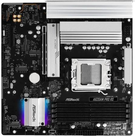 Материнская плата ASRock A620AM Pro RS, Socket AM5, AMD A620A, mATX, Ret