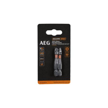 AEG Биты Ударные 2шт.Ударные PZ2х50mm AAK502PZ2 4932479166