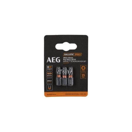 AEG Биты Ударные 3шт.Ударные PZ3х25mm AAK253PZ3 4932479172