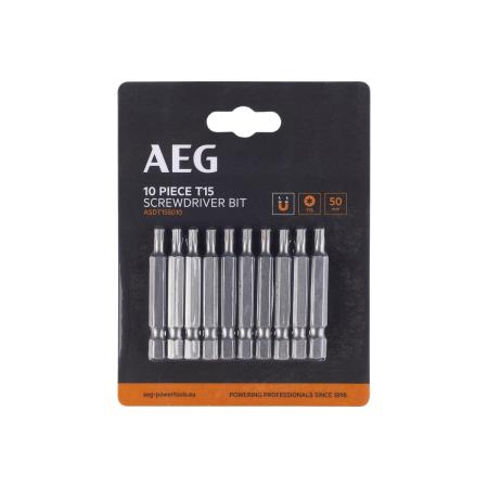 AEG Биты 10шт.T15x50mm ASDT155010 4932479527